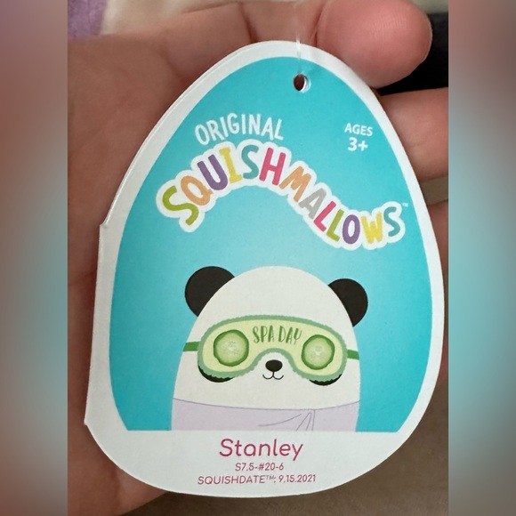 Kellytoy Stanley the Spa Day Panda Squishmallow Wellness Squad Plush Stuffed Toy - Picture 10 of 13